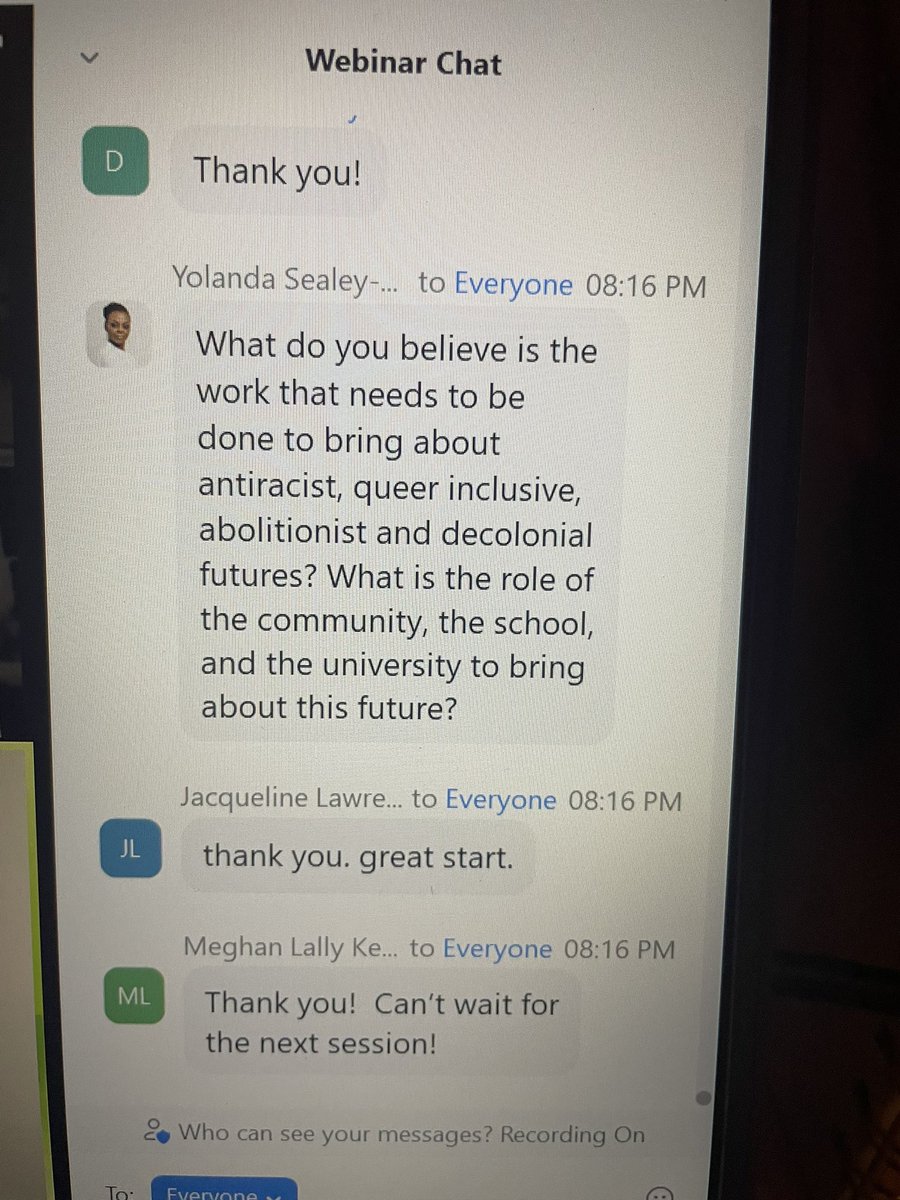 Night 2 underway &amp; Tukka wanted in on the Antiracist action. Can’t wait to dive into the main Q of the night. <a href="/EquityLiteracy/">Paul Gorski | Equity Literacy Institute</a> <a href="/RuizSealey/">Yolanda Sealey-Ruiz</a> <a href="/MisterMinor/">Cornelius Minor</a> <a href="/cheryl_phd/">Cheryl E. Matias, PhD.</a> <a href="/FCPS_TitleI/">FCPS Title I</a>