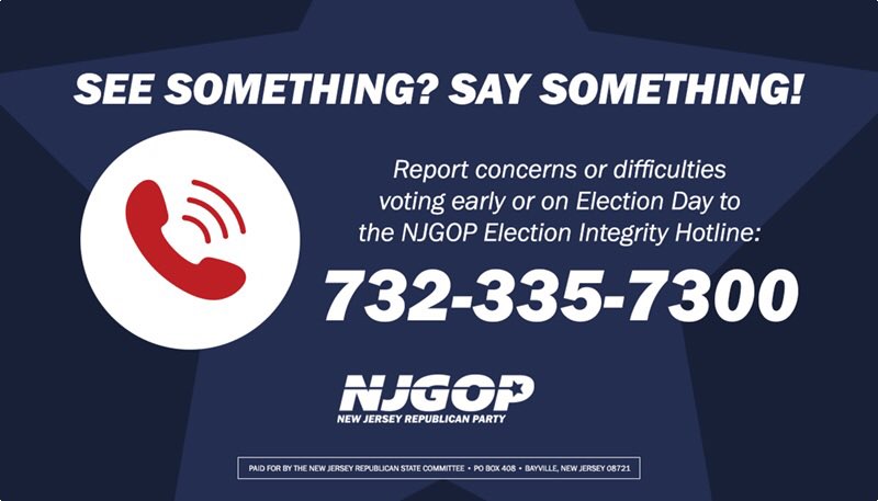 NJGOP's tweet photo. We have reports of long voting lines in some locations.

STAY IN LINE. We have a number of razor thin races around the state and we need your vote.

You are permitted to vote as long as you get in line by 8PM. https://t.co/Q3a6C2Zrot