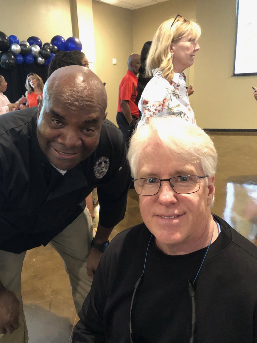 NENPODPD's tweet photo. Me on the left n Retired DPD Lt. Toney Crawford on the right. He laid the foundation for everything we do at NE Div. As my time winds down here. It’s important that I recognize all that he has done.He made Crime Prevention/NPO something to be proud of. Bervin https://t.co/Axuo8gliVG