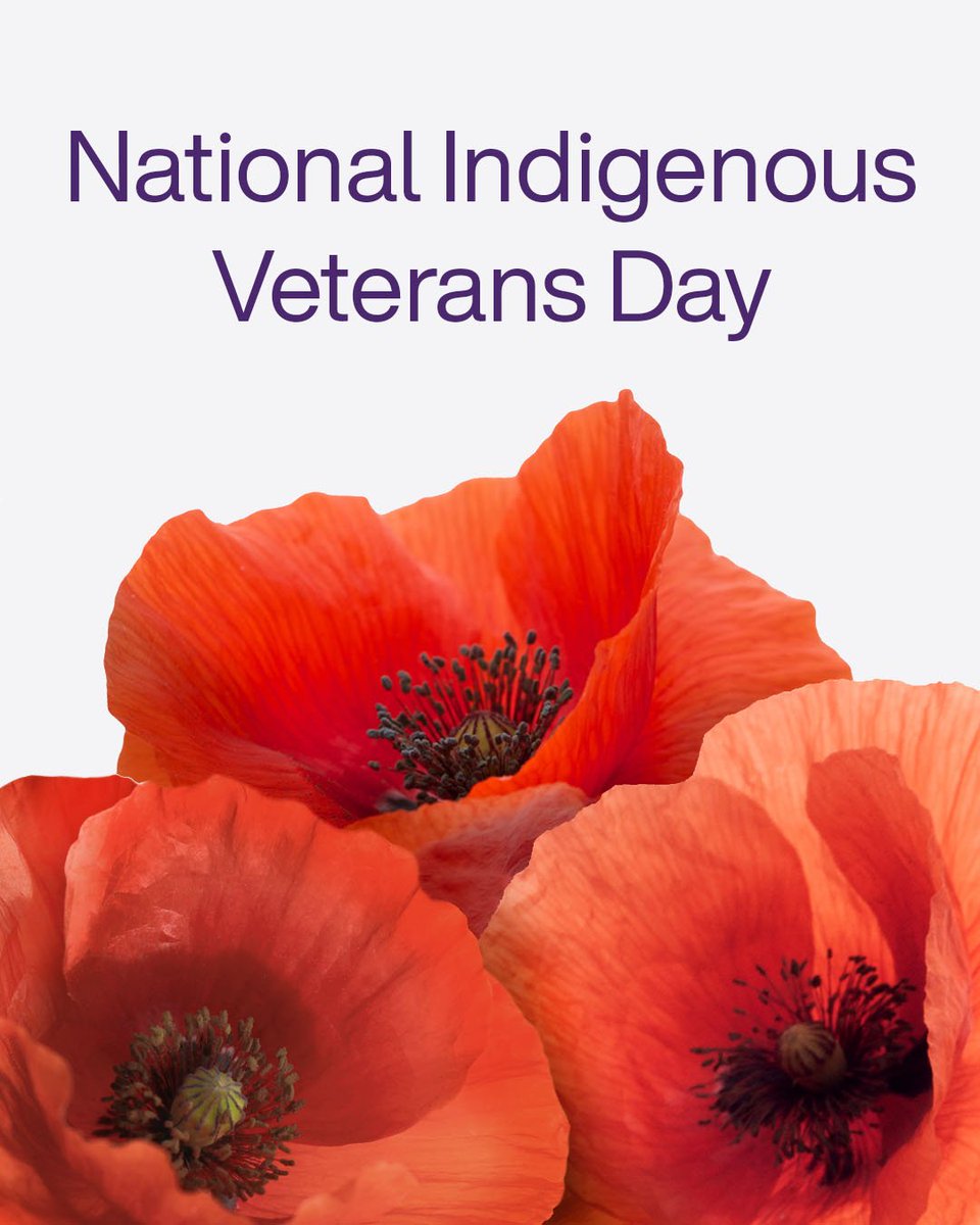 Today is a day of remembrance and commemoration for Indigenous Veterans. Lest we forget the significant contributions of Indigenous Veterans to Canada’s military service. #IndigneousVeterans #Remembrance #TeamTELUS