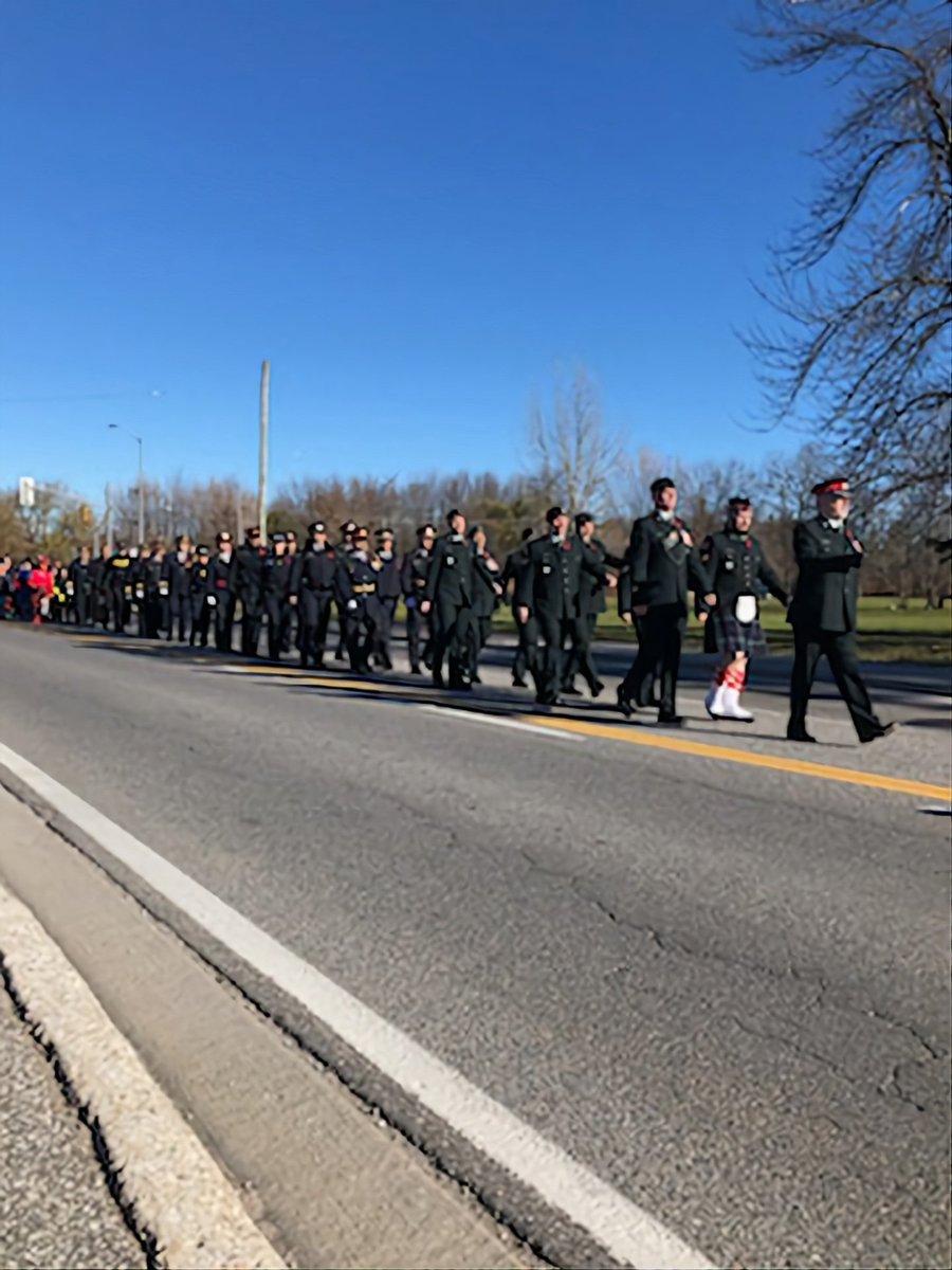 Rama_Police's tweet photo. November 8th is National Aboriginal Veterans Day. Today our members participated in Rama to honour our past Indigenous Veteran's. https://t.co/kSozo8aD4t