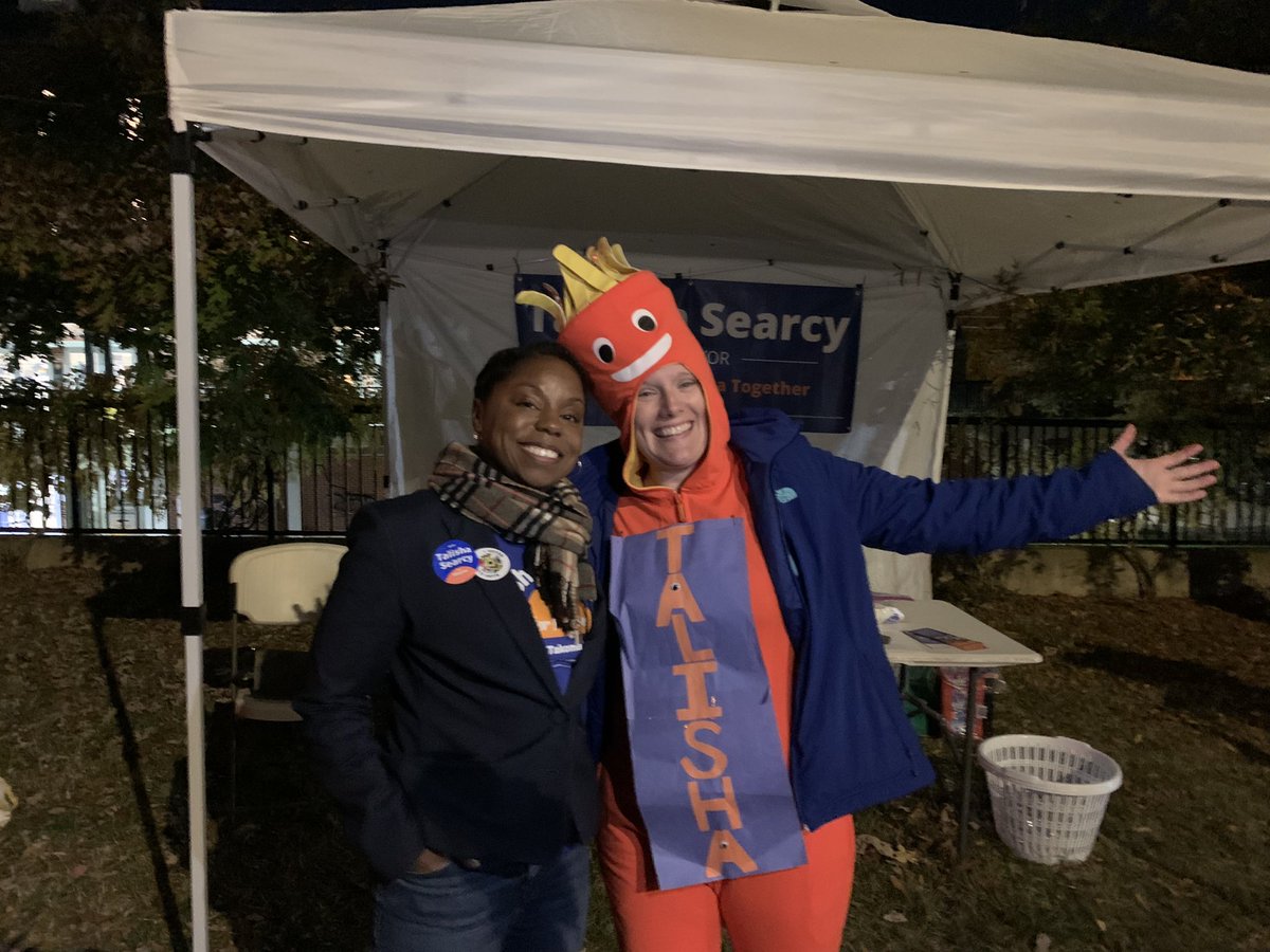 LCharkoudian's tweet photo. Bonus visit to the #TakomaPark City election polling location! Great to talk to so many of the candidates and voters. #Vote https://t.co/40yslhyQBr