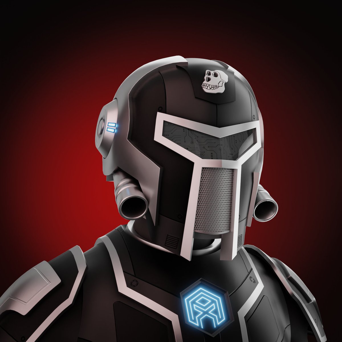 x_cabin's tweet photo. 🚨 SALE ALERT 

◾️Price: 7.99 $EGLD
◾️Armor: Black Armor
◾️Arc Reactor: Blue
◾️Coins: $APE
◾️Visor: Glass Circuit Board
◾️Background: Red
◾️Rank: 162 \ 777

🏆 Buyer: @Grinchovic https://t.co/mlvGtOkmLQ
