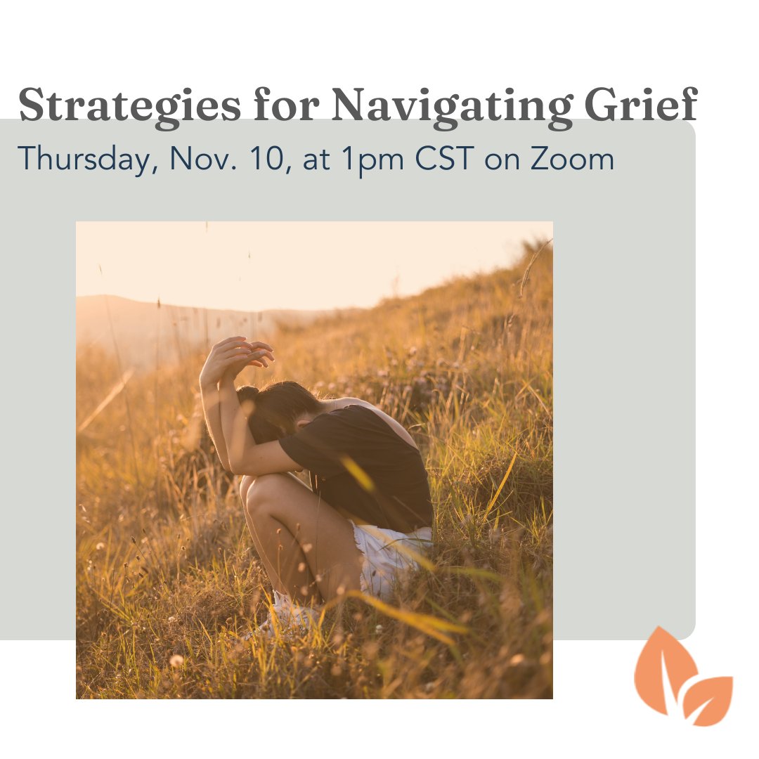Managing grief can become overwhelming, especially in the workplace. In this workshop we'll provide strategies to help you navigate grief &amp; anxiety. All are welcome, register here: bit.ly/3EiV43P. #bereavementcare #workplacewellbeing #griefandloss #mentalhealth