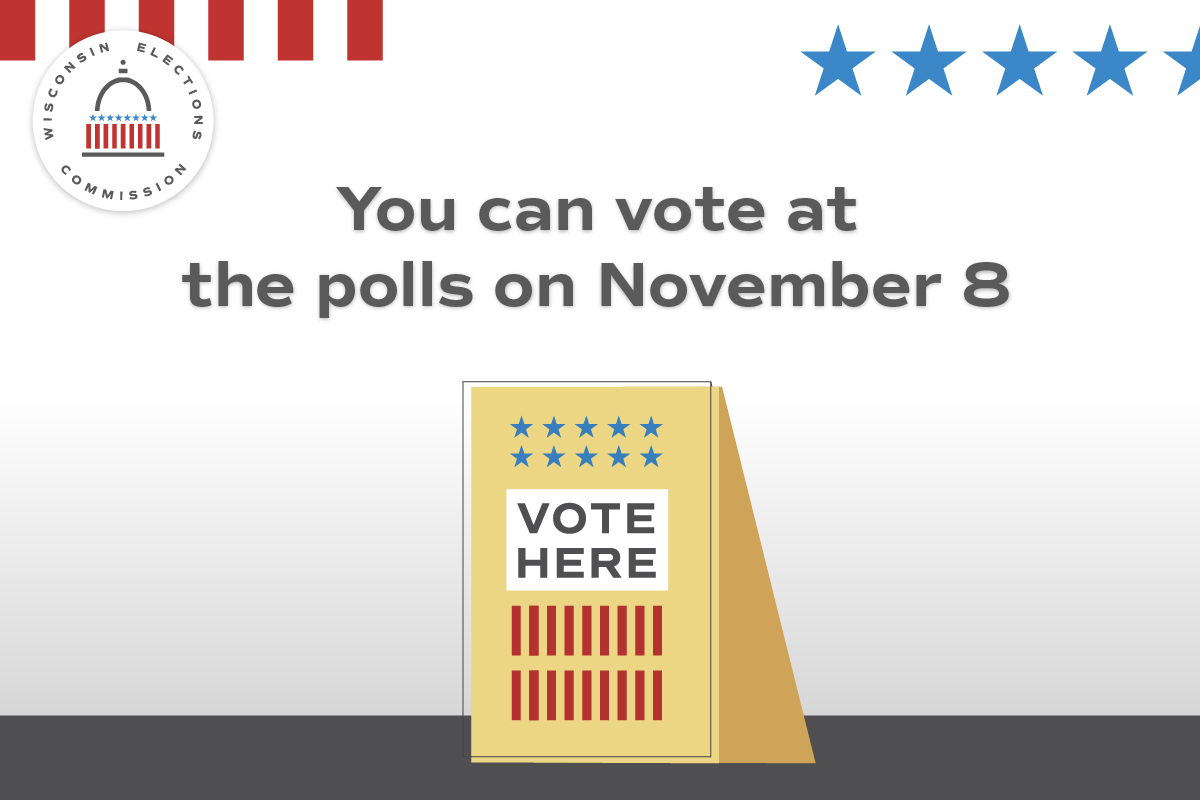 WI_Elections's tweet photo. Remember, voters in line at the time the polls close at 8 p.m. must be permitted to vote. https://t.co/UJs9tW5Tot