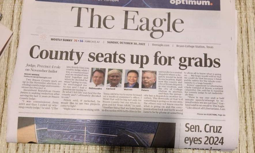 Wanda J Watson for Brazos Co Commissioner, Pct 4 tweet media