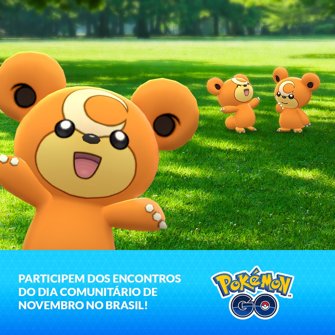 Dia Comunitário de novembro de 2022: Teddiursa – Pokémon GO