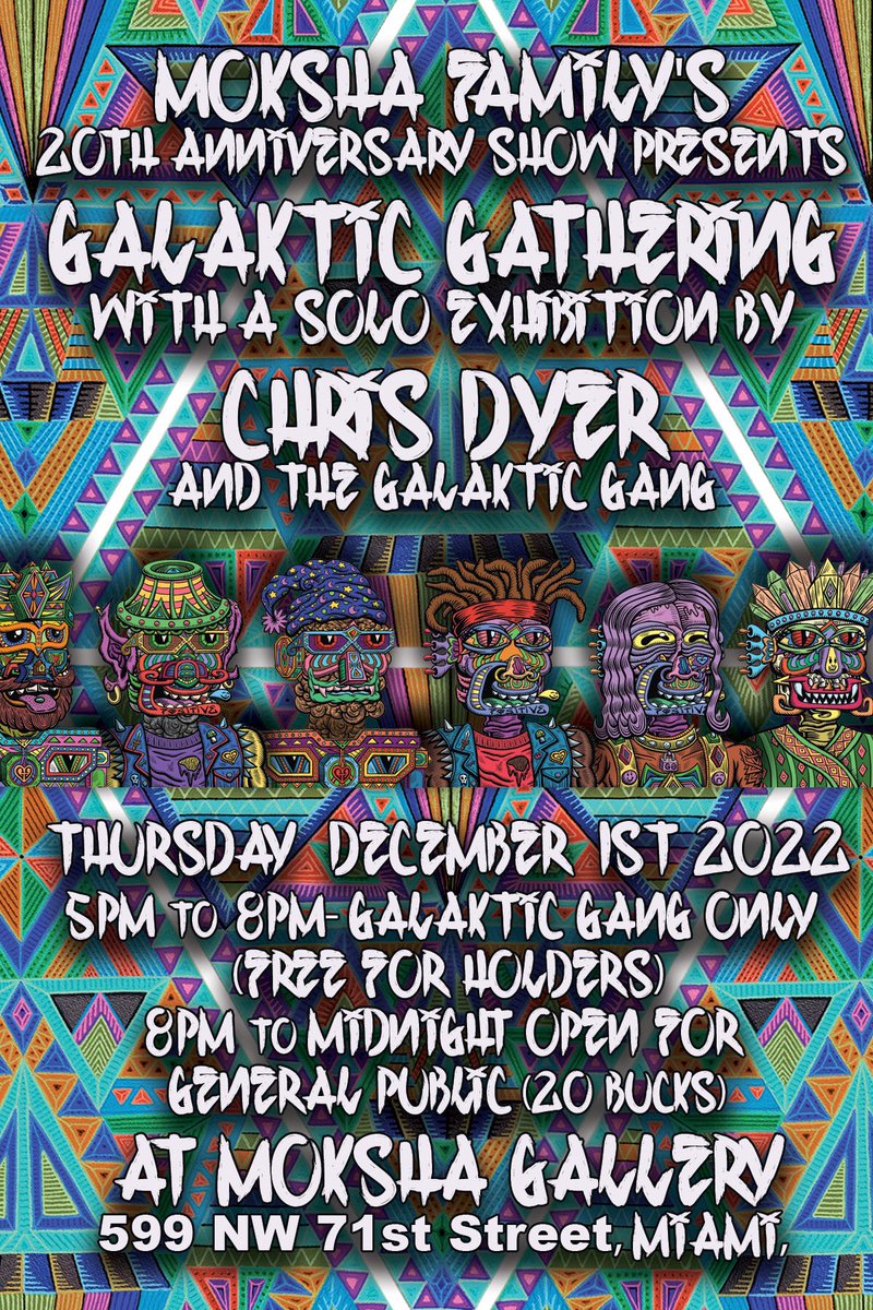 Galaktic Gang (@galakticgangnft) on Twitter photo The Gang Heads to Art Basel!!
December 1st at <a href="/MokshaGallery/">Mokshagallery</a>
Please fill out form if you are attending!
!Niceness
forms.gle/gxTXAf2RriERcE… The Gang Heads to Art Basel!!
December 1st at <a href="/MokshaGallery/">Mokshagallery</a>
Please fill out form if you are attending!
!Niceness
forms.gle/gxTXAf2RriERcE…