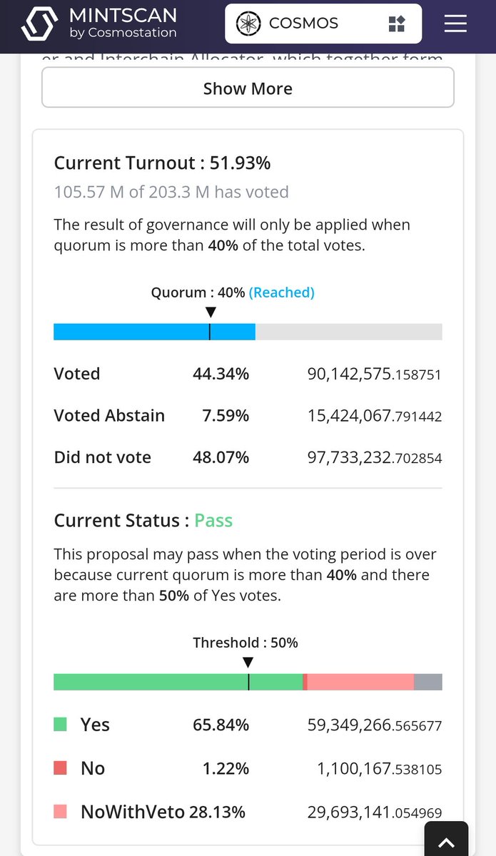 Rakeshfinnoweb's tweet photo. NWV fam for $ATOM is getting stronger. Upfront minting to meet spending requirement doesn't seem to be a feasible policy model. Draft a consistent policy for the community treasury rather than deciding upon irregular mints.

#Cosmos $ATOM #Bitcoin https://t.co/dEBs1IT3Fz