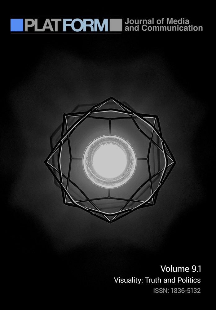 PlatformJMC's tweet photo. We are proud to announce our latest volume: Visuality: Truth &amp; Politics. Published here https://t.co/O5LNomYB45

With articles from @lukemunn, @deedottiedot, @larry7m, @saminburncity, @Trang_HienLe, @ziyingm314, @nansenb 

Thanks to our incredible contributors! https://t.co/opmrDOusVG