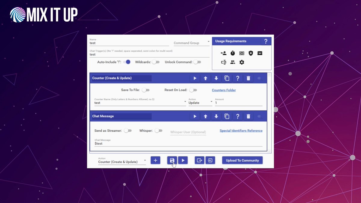 MixItUpBot's tweet photo. Our newest Tutorial Video is finished!

This video is focused on Counter actions and how you can use them to keep track of numbers for various purposes:

https://t.co/A1ZaFfP7cS https://t.co/gI53nbZf04