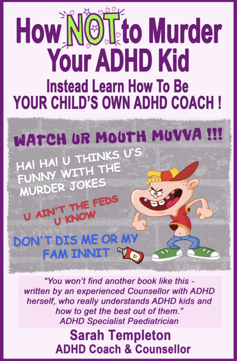 SarahHeadstuff's tweet photo. @robbeckettcomic @joshwiddicombe @Spotify I’ll come &amp; talk about parenting ADHD kids if you want. I’ll even give you a free copy of my book https://t.co/ec27MC4Lt1