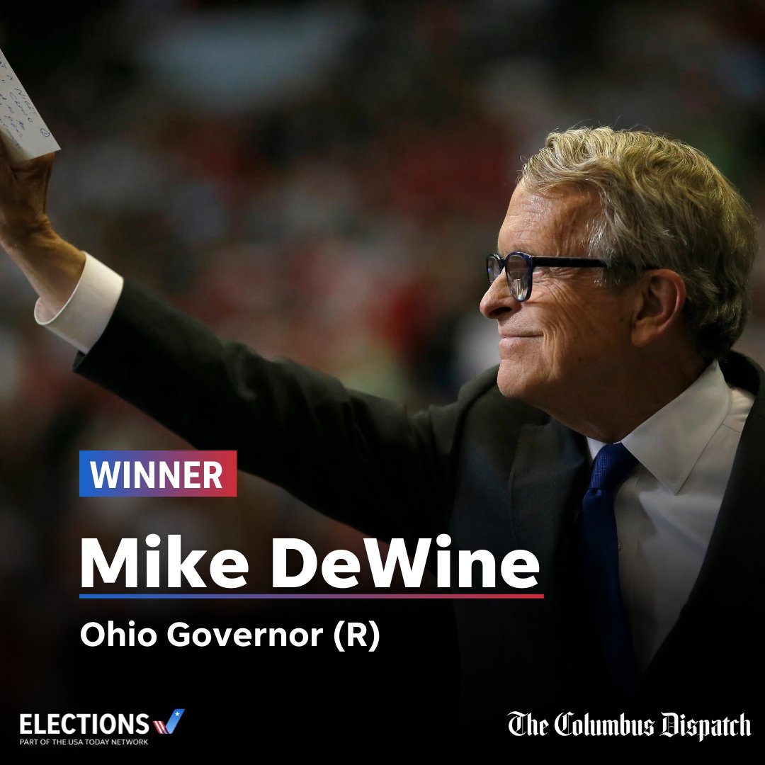 DispatchAlerts's tweet photo. Ohio Gov. Mike DeWine wins reelection https://t.co/wHKgIEgy2o https://t.co/dIgWV54Xag