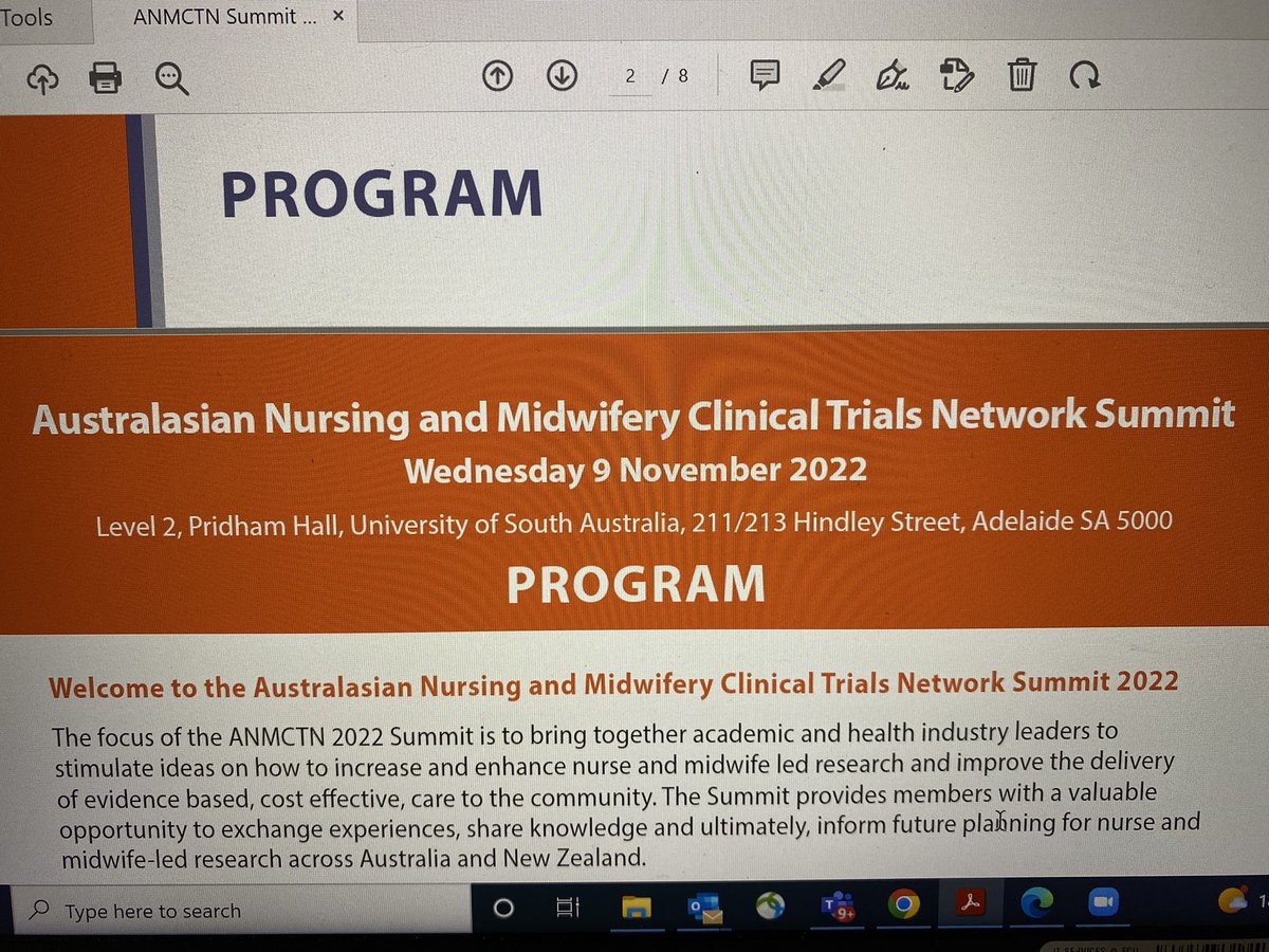 LisaWhiECU's tweet image. Attending the 1st Australasian Nursing &amp;amp; Midwifery Clinical Trials Summit. We make up 60% of the registered health workforce. Our potential to lead research that improves patient care and outcomes is greatly underestimated. @CNMHSR_ECU @acn_tweet @marioneckert5 @anmctn