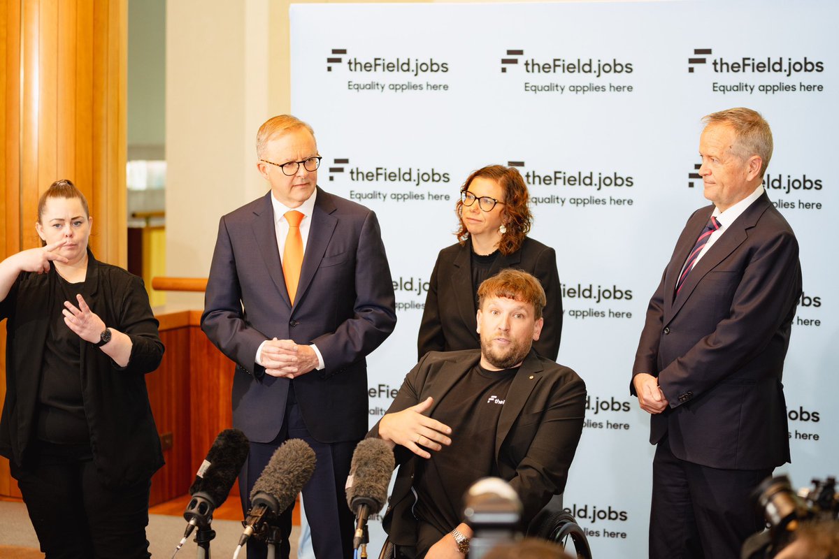 Dylan Alcott (@dylanalcott) on Twitter photo Awesome morning launching <a href="/theFieldjobs/">the Field.jobs</a> - our new job site made by people with disability connecting people with disability looking for work with inclusive employers looking to hire! Thanks <a href="/AlboMP/">Anthony Albanese</a> for being there!Register today!
thefield.jobs Awesome morning launching <a href="/theFieldjobs/">the Field.jobs</a> - our new job site made by people with disability connecting people with disability looking for work with inclusive employers looking to hire! Thanks <a href="/AlboMP/">Anthony Albanese</a> for being there!Register today!
thefield.jobs