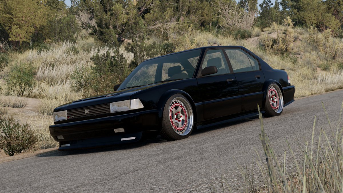 i chucked my ssr aero spoke model into beamng to test it in a real game application and i cant get over how good they look on the etk i-series