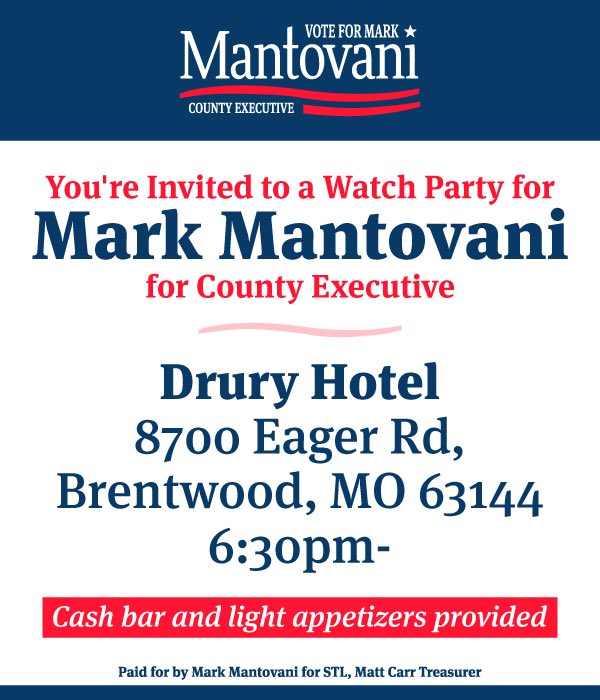 After you have voted, please join us tonight at our watch party!