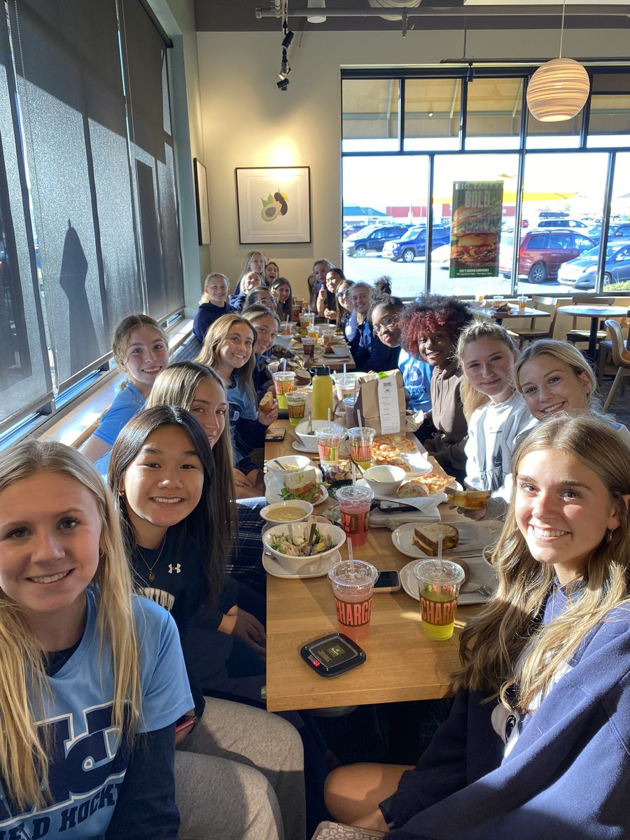 bishopmcdfh's tweet photo. A great day and season for McD Field Hockey. Early dismissal and Panera lunch, 2 hour bus ride to Lake Lehman filled with lots of singing and laughs, and to end the evening a well played game against Wyoming Area, despite a 1-0 loss. Way to play ladies, what a great season💙💛 https://t.co/EGuFRHkZO9