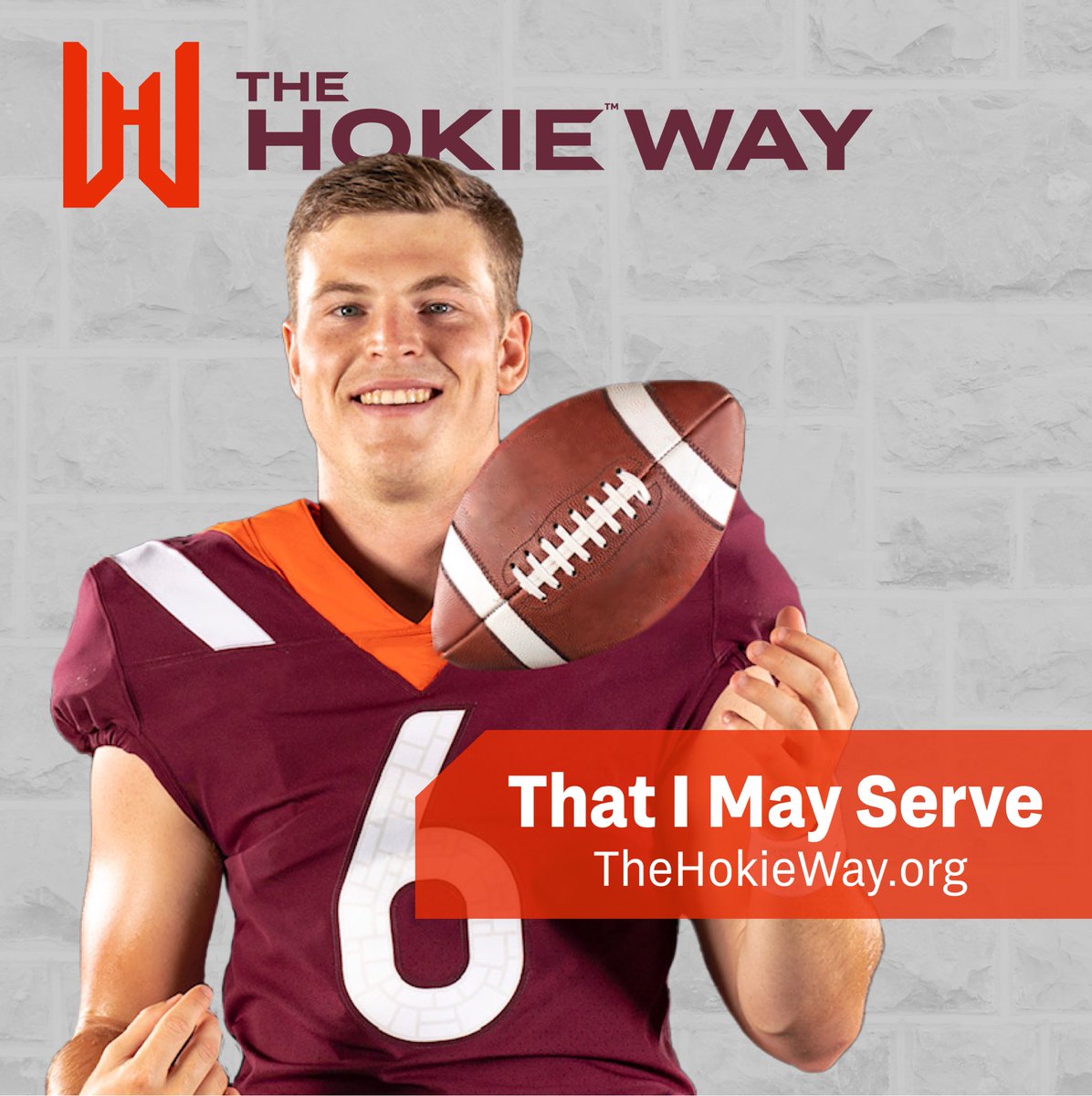 I am passionate about #VirginiaTech Athletics and serving the community – I invite you to consider donating to The Hokie Way! Your donations will directly benefit #VT #studentathletes, while raising awareness for selected #charities. Visit thehokieway.org to learn more.