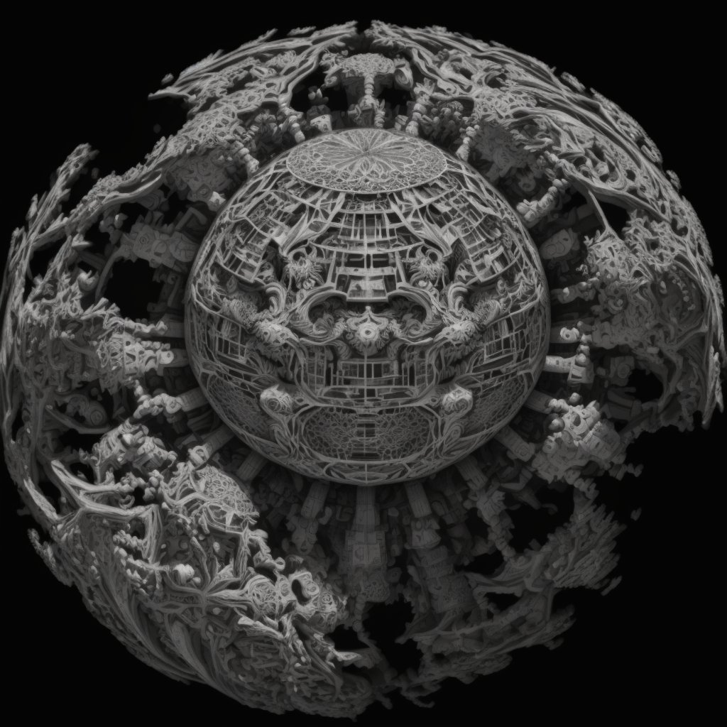 xmtrystudio's tweet photo. quite impressed by the jump in coherency and understanding of the prompts in @midjourney  v4 !

#aiart #generativeart #midjourney #voronoiart #digitalsculpture #mandelbulb https://t.co/QPT5mxMFgA