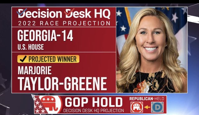 sues86453's tweet photo. Congratulations to Marjorie Taylor Greene the projected winner in #Georgia 14!
#redwaveiscoming https://t.co/rGRG9peLQ5
