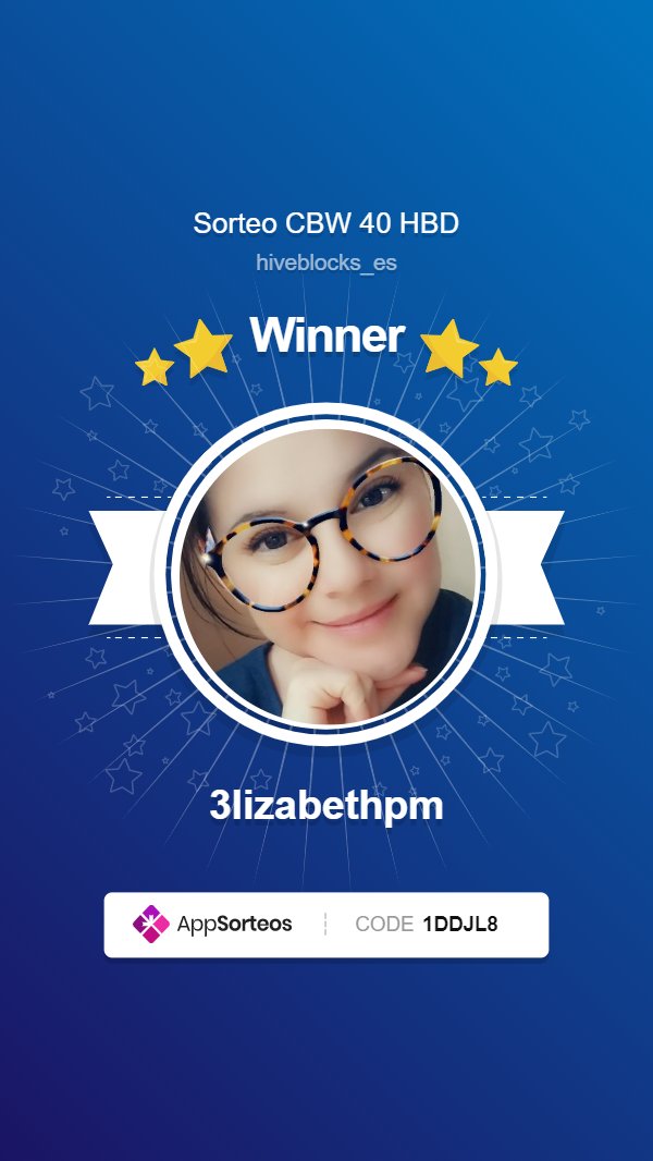 hiveblocks_es's tweet photo. 🔥🎊La ganadora del sorteo por los 40 HBD es @3lizabethpm ¡Felicidades! https://t.co/Yl1WfnWN0X