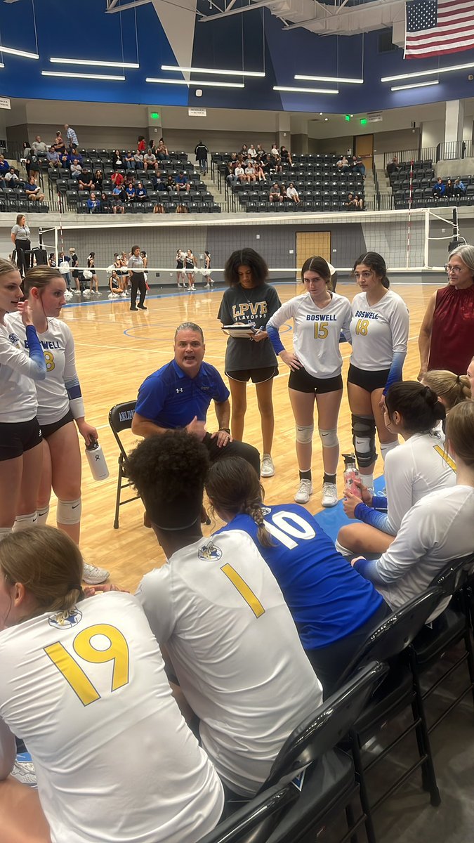 @BOS_Volleyball takes the 2nd set 25-12!!!  1-1!!!  Brand new ball game!!!  #locked in <a href="/boswellhs/">Boswell High School</a>