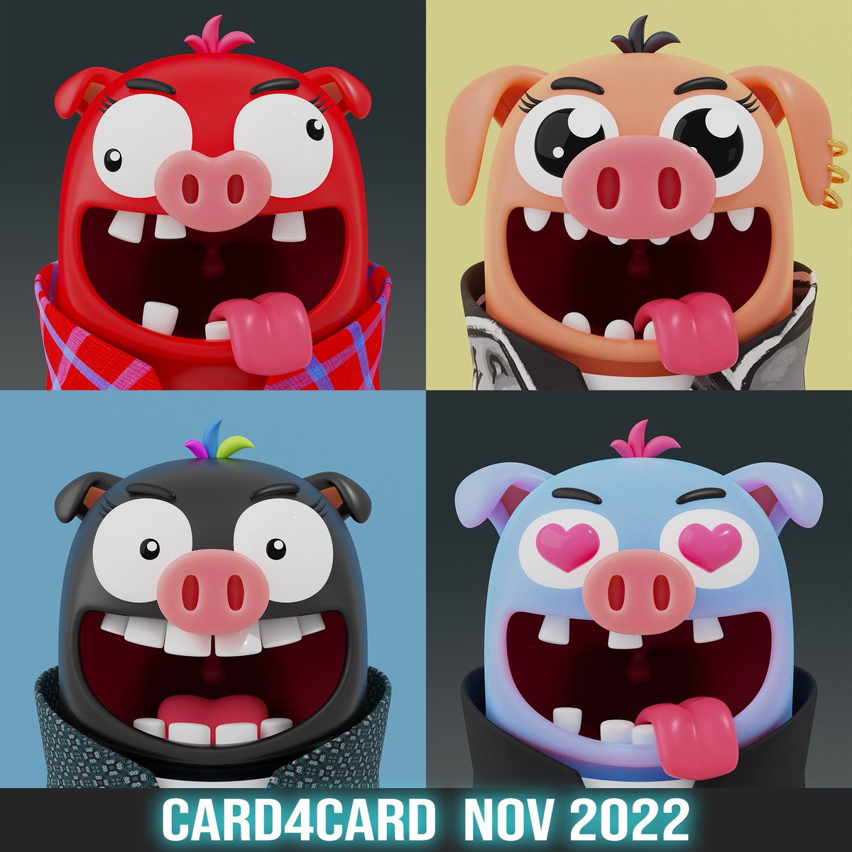 Pig army and chaos that will add a smile to your face
paras.id/collection/hap…

#C4C Nov 2022
0.01 Near ✨✨