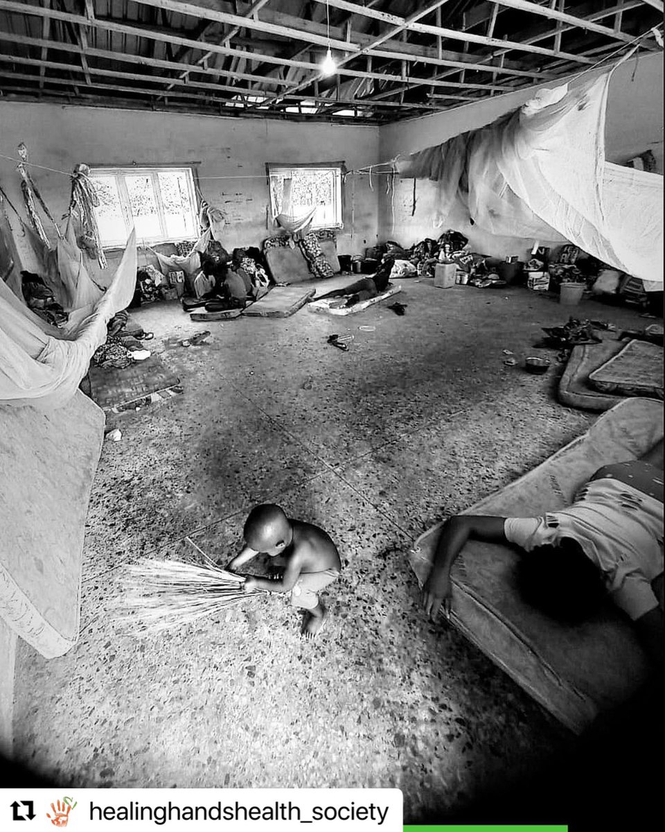 HealingHe3's tweet photo. A child playing in an internally displaced people camp in Nigeria.
In the long term, we will be partnering with philanthropists, and international donors to rebuild their homes, and support them with foodstuff and small grants to restart their lives.#floodrelief https://t.co/COCvzh19MR