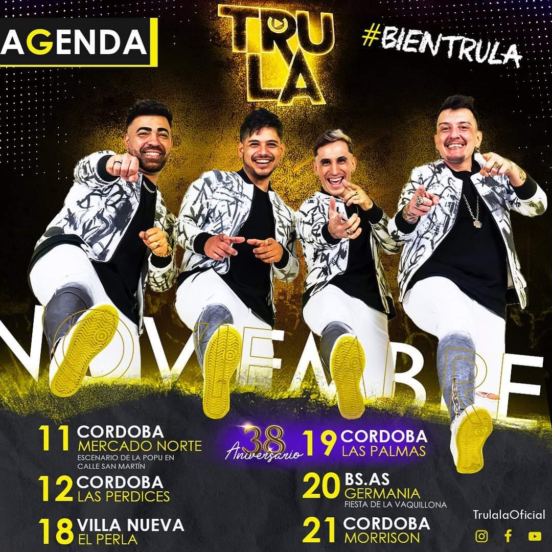 nesperoiak's tweet photo. AGENDA #bientrula 🔥
¿En dónde nos encontramos?
.
.
#trula #aniversario #cordoba https://t.co/GC1BExejlh