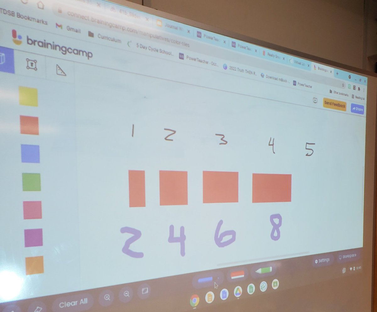 Learning growing patterns using square tiles and <a href="/brainingcamp/">Brainingcamp</a>! <a href="/tdsb_SMPS/">St. Margaret's PS</a> <a href="/SeanTierney70/">Sean Tierney</a>