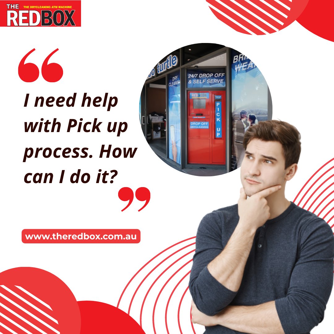 TheRedBox8's tweet image. • Enter your mobile number then press NEXT.
• Enter your pin number then press NEXT.
• Press the button for PICK-UP. Your garments are located via an automated conveyor.
• Door automatically opens to collect garments.
• Press YES to receive your order, and YOU’RE DONE!