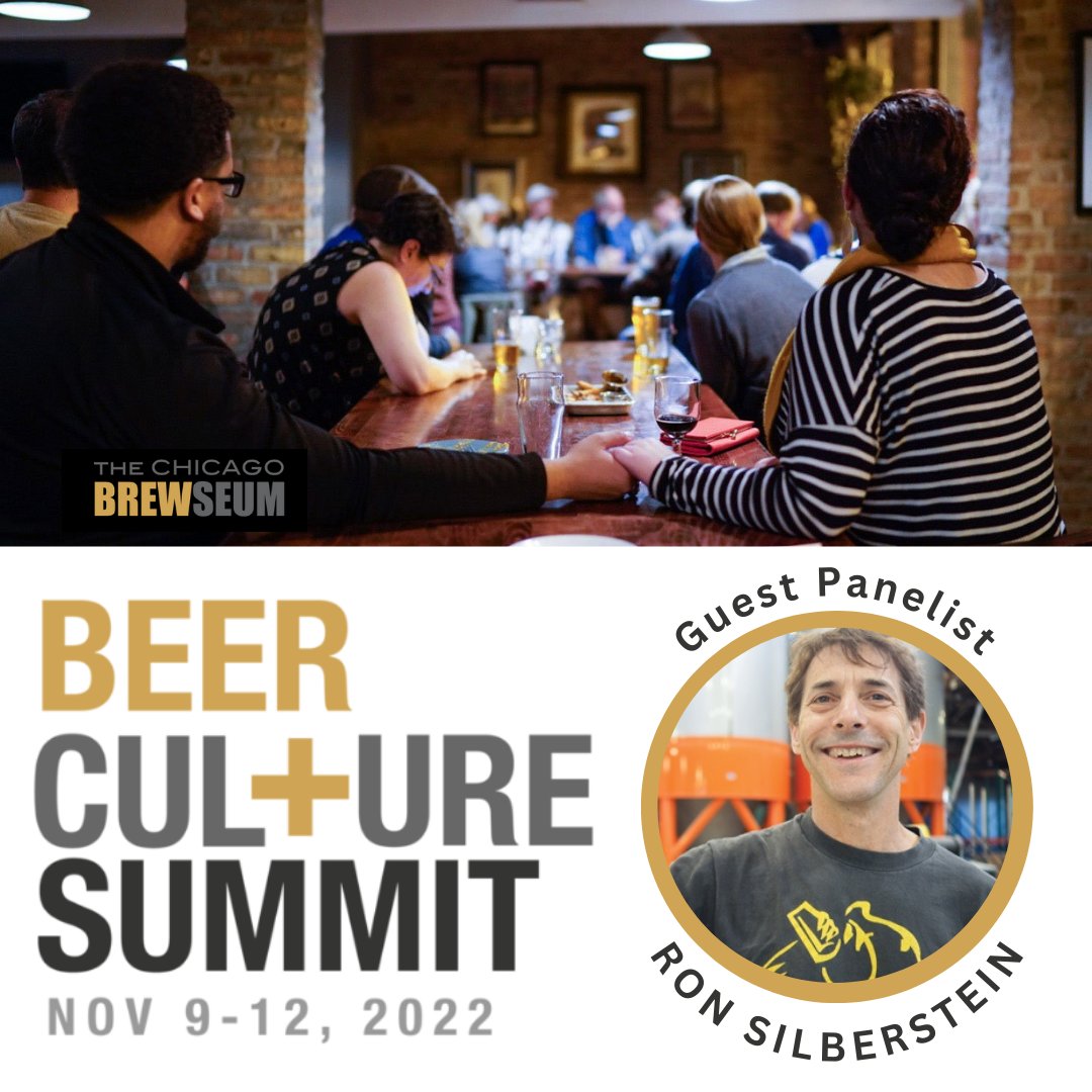 Friday November 11: 'THE GREEN MACHINE: WHY SUSTAINABLE PRACTICES IN THE BREWING INDUSTRY MATTER' a webinar by Chicago Brewseum's 2022 Beer Culture Summit featuring Ron Silberstein from Admiral Maltings / Thirsty Bear Brewing. ⁠ Tix/Info chicagobrewseum.org/beer-culture-s…