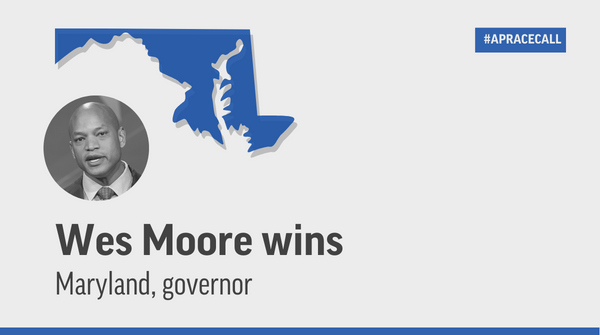 Democrat Wes Moore has won the Maryland governor’s race, becoming the state’s first Black chief executive. Moore, a bestselling author, defeated Republican Dan Cox, who was backed by Donald Trump. Moore will succeed term-limited GOP Gov. Larry Hogan. apnews.com/a9cd90c10e15c3…