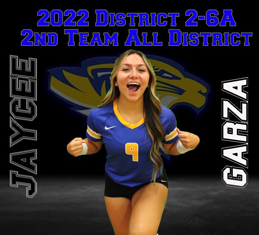 volleytigers's tweet photo. Continuing our district awards announcements, we would like to congratulate Sr. setter Hannah Lockett and So. libero Jaycee Garza on their second team all district selection 💙💛🐯 https://t.co/hEASVmvEjw