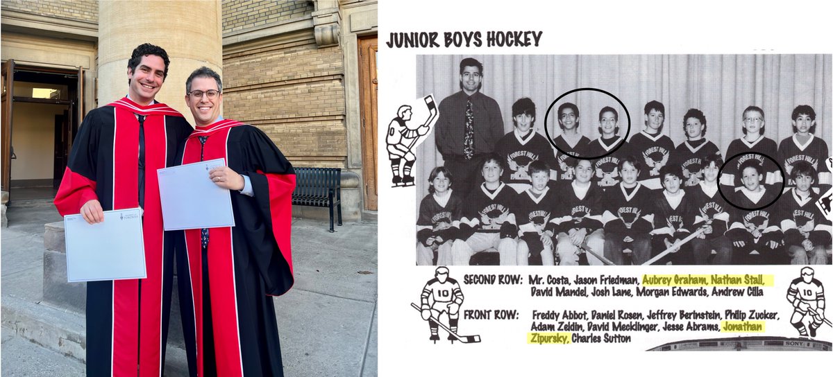 Nathan Stall (@nathanstall) on Twitter photo It was great to attend today's @uoft convocation & receive my PhD in Clinical Epidemiology from <a href="/ihpmeuoft/">IHPME</a> <a href="/UofT/">University of Toronto</a>_dlsph.
It was extra special to graduate alongside my best friend <a href="/JonZipursky/">Jonathan Zipursky</a>—we started from the bottom playing with <a href="/Drake/">Drizzy</a> on the 1998 <a href="/TDSB_ForestHill/">Forest Hill PS</a> hockey team! It was great to attend today's @uoft convocation & receive my PhD in Clinical Epidemiology from <a href="/ihpmeuoft/">IHPME</a> <a href="/UofT/">University of Toronto</a>_dlsph.
It was extra special to graduate alongside my best friend <a href="/JonZipursky/">Jonathan Zipursky</a>—we started from the bottom playing with <a href="/Drake/">Drizzy</a> on the 1998 <a href="/TDSB_ForestHill/">Forest Hill PS</a> hockey team!