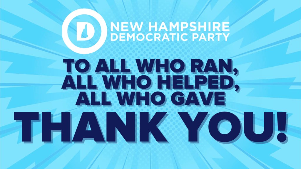Polls are CLOSED across the Granite State, and while we wait on election results we want to say — THANK YOU!

Without Granite Staters willing to stand up for a better future in New Hampshire, none of this would be possible. #NHPolitics