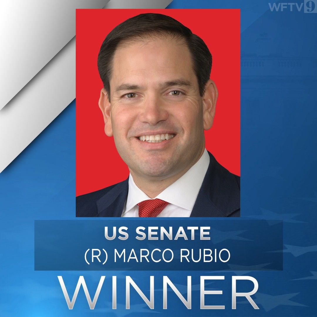 WFTV's tweet photo. #BREAKING: Marco Rubio wins U.S. Senate reelection campaign against Val Demings.
RESULTS >>> https://t.co/I7XTWqSkz4 https://t.co/dT8l1y0Klr