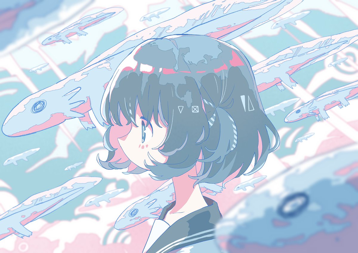 matabeku's tweet image. I like drawing cute character in soft blue color pallete
#artistsontwitter