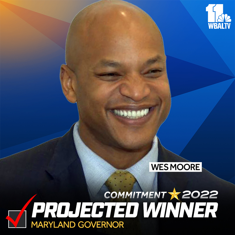 #BREAKING -- Wes Moore wins Maryland governor's race, per the Associated Press.

MARYLAND ELECTION RESULTS: on.wbaltv.com/3FXOe4R
#mdpolitics #electionday