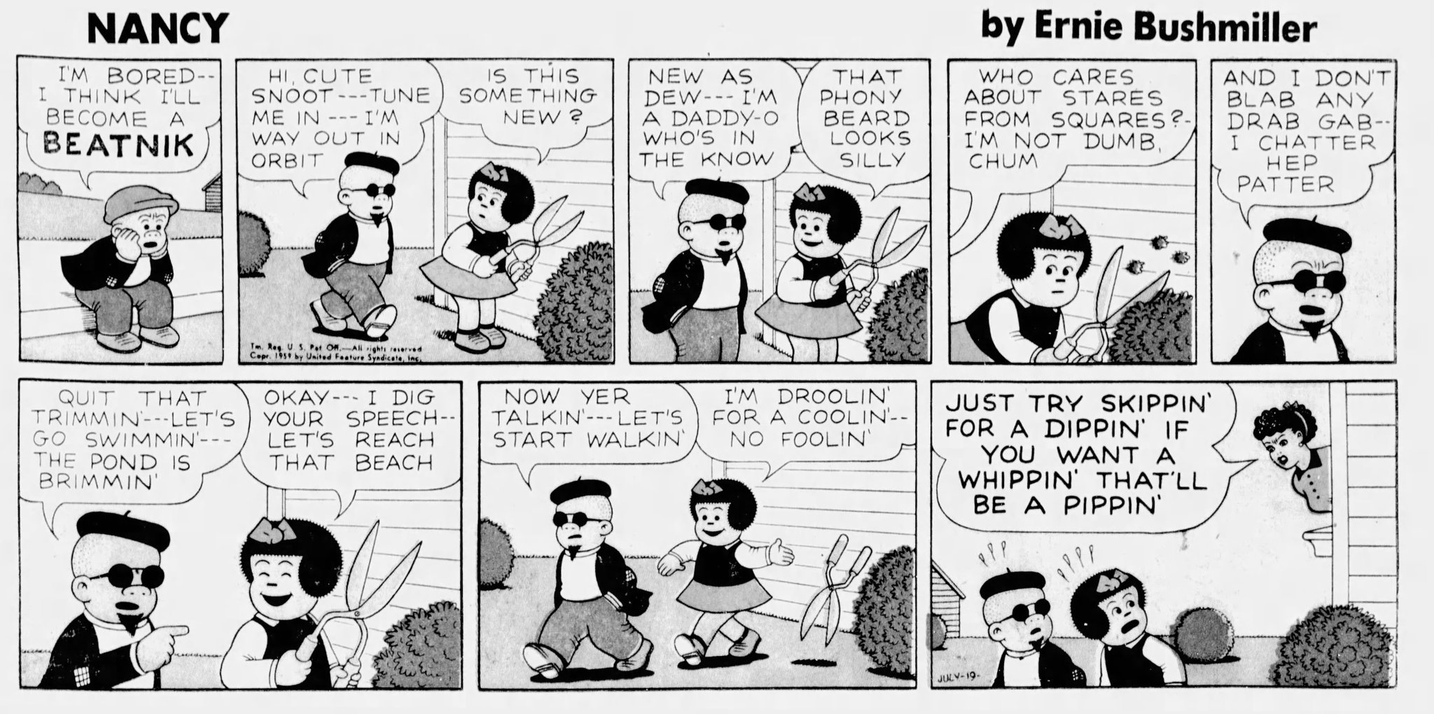 Nancy Comics by Ernie Bushmiller on Twitter: 