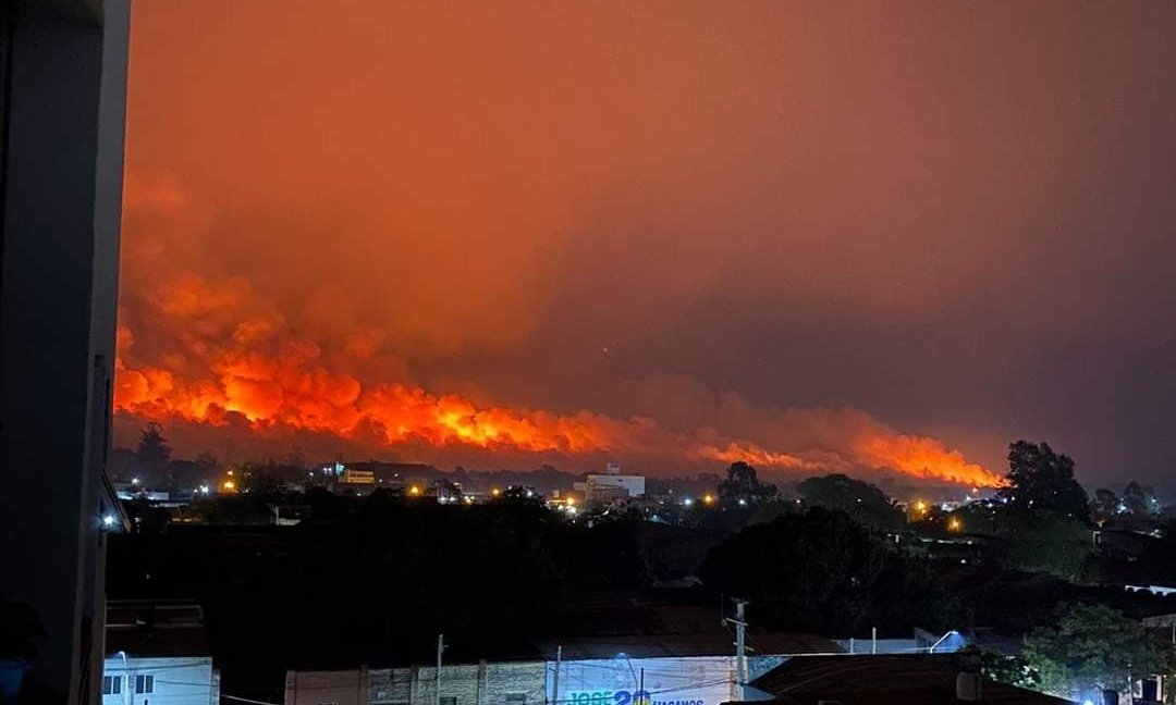 El gobierno y las empresas son criminales ambientalistas, la población respirar el humo mientras ellos facturan millones de dólares para fugar del país.

Orán se incendia por culpa del agronegocio, Sáenz y la Seabord son responsables!

#TodoFuegoEsPolítico