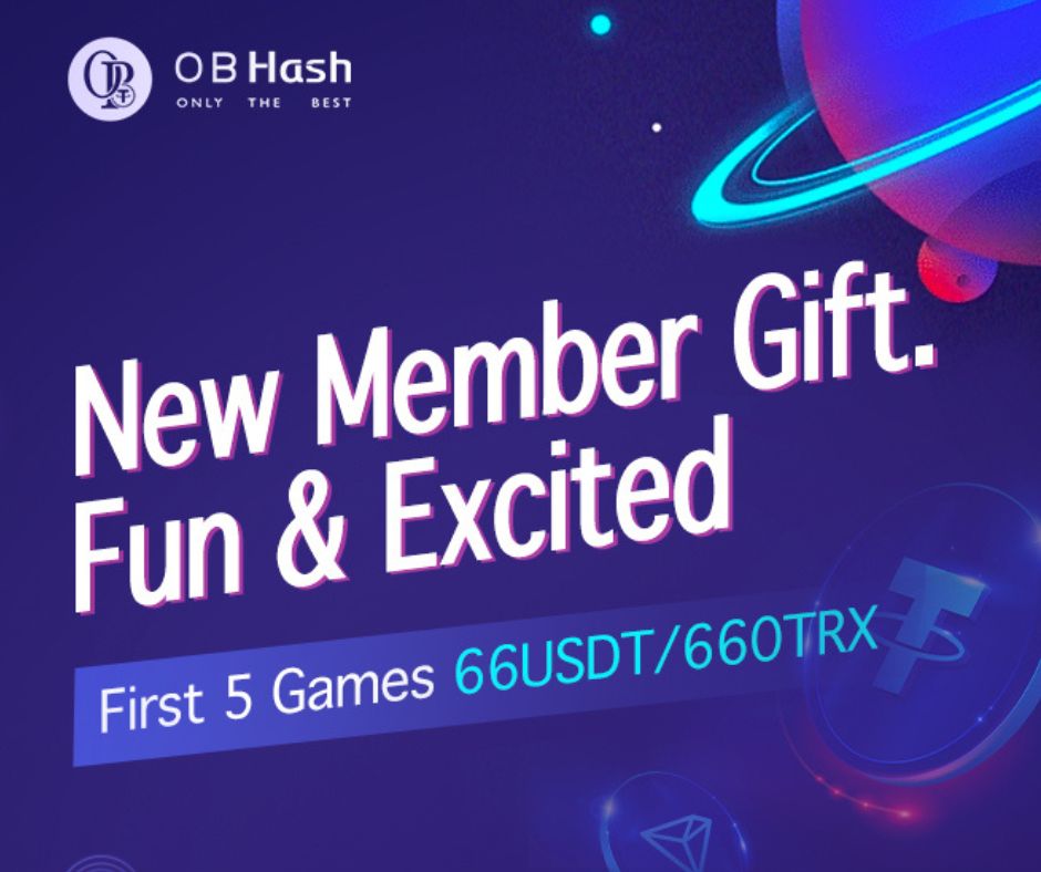 OBhash_Official's tweet photo. ✨Fun and Exciting New Member Gift ! 

👉Visit OB Hash website to learn more.
👉OB Hash official website:
https://t.co/7Qqn5Gnzd0
👉Telegram : OBhash_miding

#obhash #obgame #crypto #usdt #trx #casino #bonus #PROMOTION https://t.co/CvWnHHeVOk