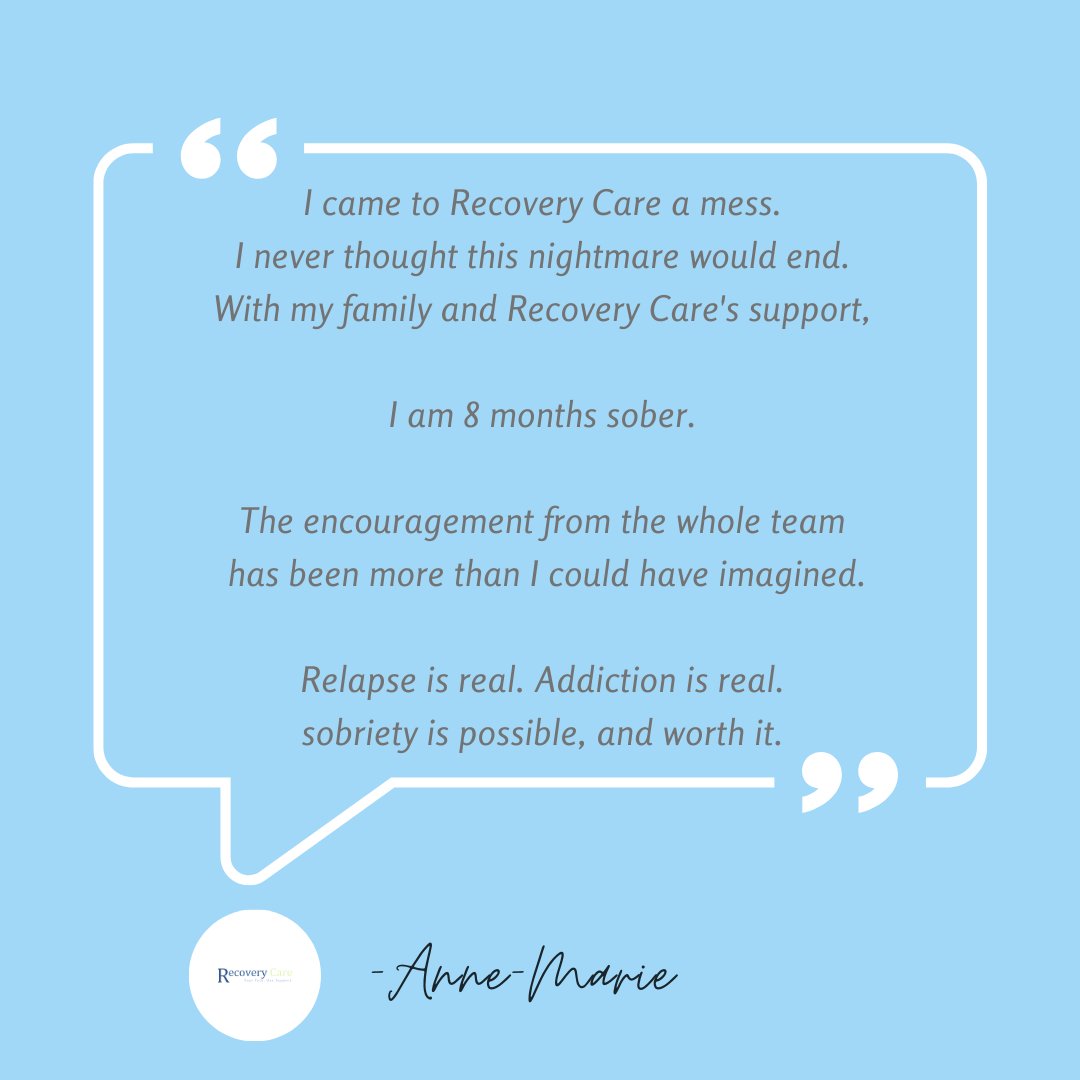 Very happy for Anne-Marie in her recovery, congratulations on 8 months of sobriety!

#RecoveryCare #Ottawa #SubstanceUse #TheStigmaEndsWithMe