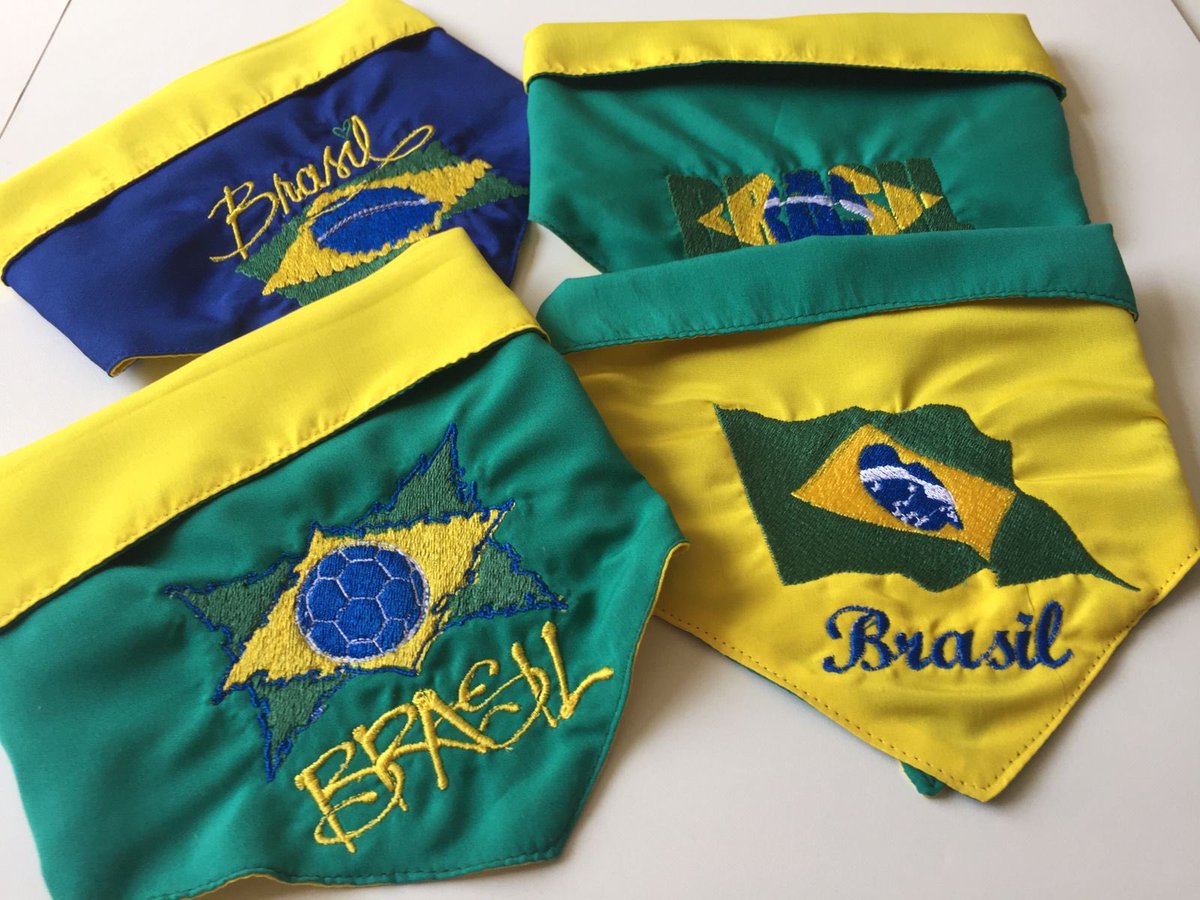 Synabordados's tweet photo. Bandanas do Brasil 🇧🇷
Disponível nas cores:
• Amarelo
• Verde
• Azul
#Bandanapet #bandanaspets #bandanaspersonalizadas #bandanas #cachorro #gato #dog #cat #pet #pets #personalizado #caes #modapet #copadomundo #bandanacopa #jogosbrasil #selecaobrasileira https://t.co/NefGTQKMKG