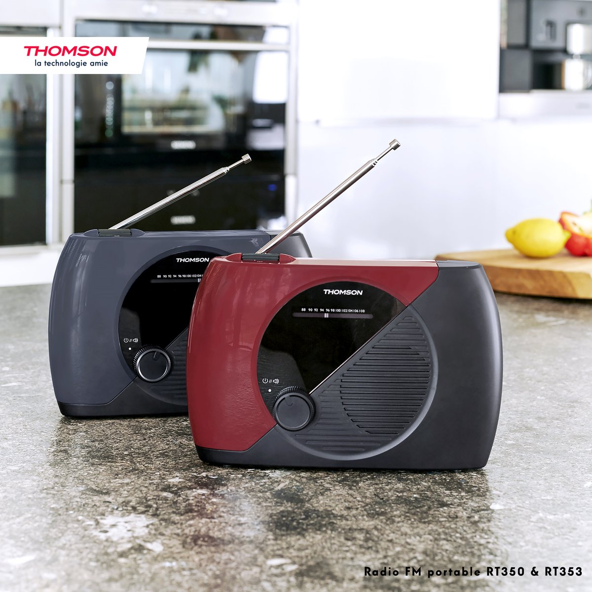 Thomson_FRA's tweet photo. Élégantes et designs, les radios portables RT350 & RT353 #Thomson vous accompagneront toute la journée, que ce soit pour vous divertir, en écoutant de la musique ou pour vous informer ! 📻
▶️ https://t.co/cE4Wrm3wUT
#ThomsonAudio #RT353 #RT350 https://t.co/FVxUTkCEy5