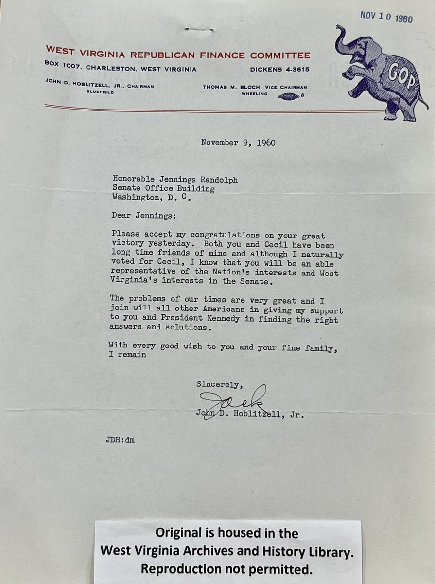 jobphillips's tweet photo. On this Election Day 2022 - A wonderful lesson in political civility following the election of 1960. Republicans and Democrats - friends - and working together for West Virginia and our nation. 🇺🇸

https://t.co/hKwaNDLM1V https://t.co/6siSOrXOSb