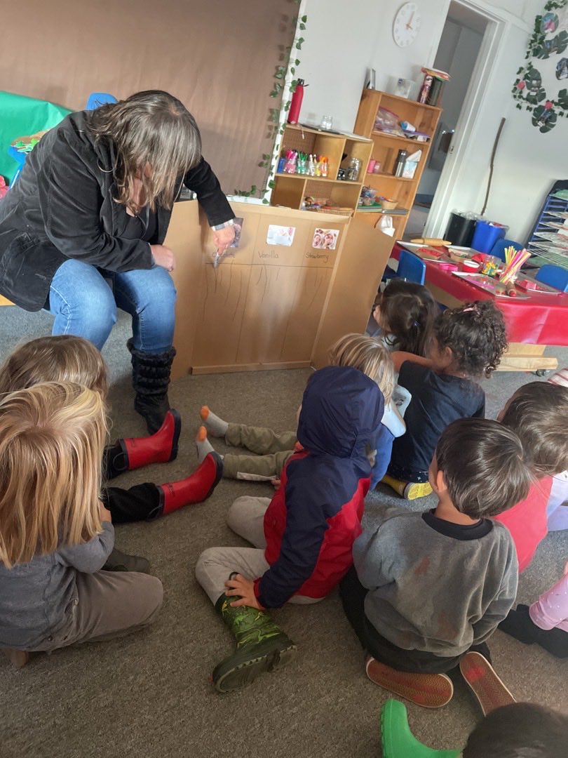 Hope you cast your ballot. Preschool elected chocolate. Strawberry is more my taste, but so goes democracy.