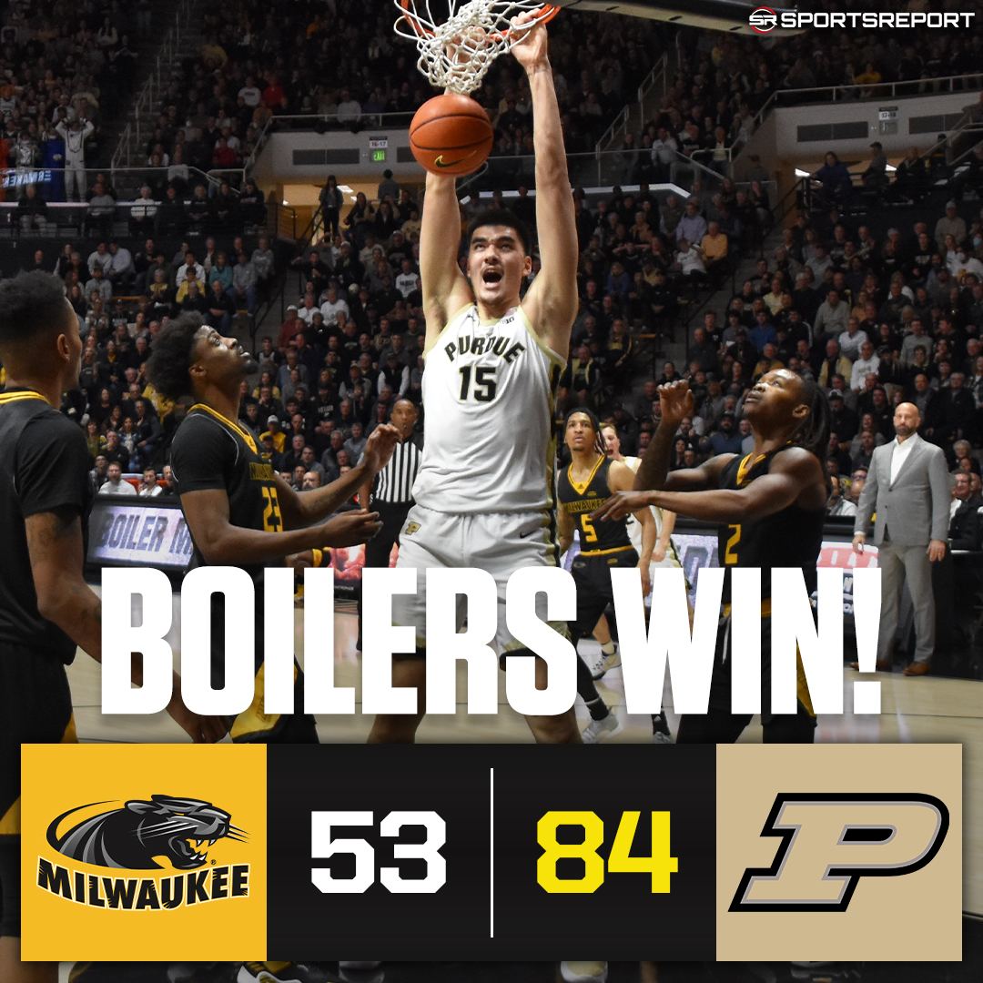 SRBoilermakers's tweet photo. #BOILERS WIN!!! #Purdue blows out Milwaukee in their season opener!! https://t.co/bKhehACi7q