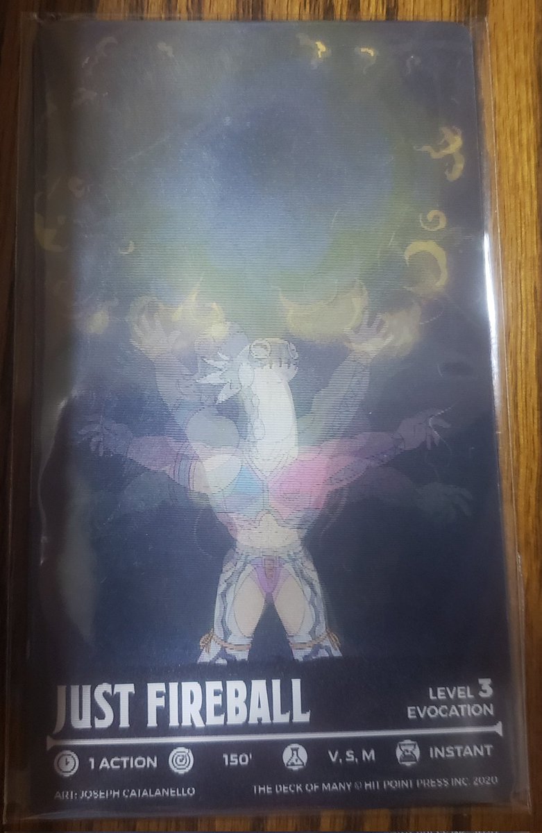 ShaggyFury's tweet photo. I think @JoCat105 's "JUST FIREBALL" animated spell card might be one of my favorite parts of the #Hitpointpress 's Animated tarot set from #Kickstarter
#tarot #crapguidetodnd #FIREBALL #Animated https://t.co/WTqk6g9iOi